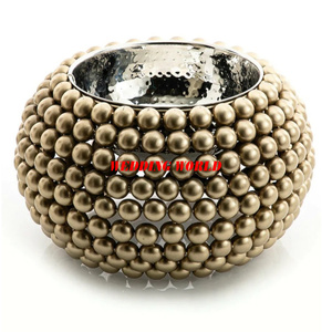 Ensemble de deux bol à chocolat design excellente qualité bol sucré fait à la main classique élégant fantaisie nouveau bol à chocolat en métal - Product Image 2