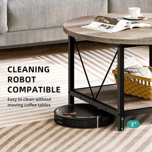 Hot Selling Modern Design <b>Rustic</b> Wood <b>Coffee</b> <b>Table</b> with Metal Marble Stone for Dining and Home Use Storage Shelf Included - Product Image 6