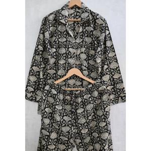 Conjunto de Pijama de Verano para Mujer, de Algodón, Suave, Transpirable, de Secado Rápido, con Estampado Floral, Ropa de Dormir Íntima para el Hogar y para Dormir - Product Image 4