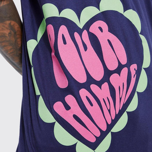 Nuevo diseño Casual 3D Puff estampado manga corta Camiseta 100% algodón hombres camisetas impresión personalizada - Product Image 6