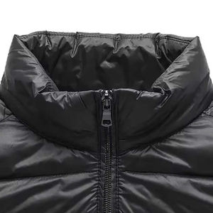 Unisex Slim Waistcoat <b>Jacket</b> Stand Collar Zipper Vest Men <b>Women</b> <b>Sleeveless</b> Blank Plain Puffer Winter Reversible Waterproof Front - Product Image 4