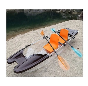Nouveau kayak transparent avec fond cristallin à vendre à prix réduit, bateau à rames transparent pour la navigation en mer et les excursions hôtelières - Product Image 1