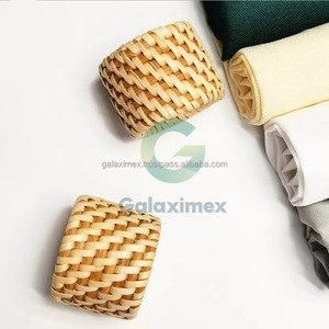 Anillo para servilletas de ratán natural más económico para decoración del hogar moderno - Product Image 5