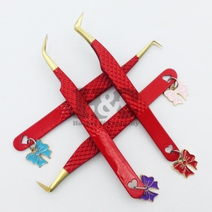 <b>Tweezers</b> Professional Eyelash Extension <b>Tweezers</b> Stainless Steel Durable Strong Grip Anti-Magnetic Custom Logo mink <b>Tweezers</b> - Product Image 4