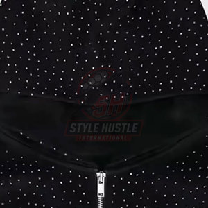 Sudaderas con Pedrería para Hombre, Diseño Personalizado, Alta Calidad, Color Sólido, Casual, Tallas Grandes, para Venta en Línea - Product Image 3
