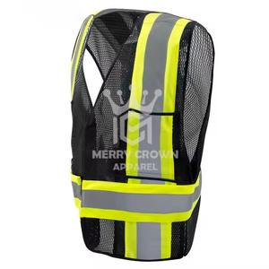 เสื้อกั๊กนิรภัยสะท้อนแสงสำหรับผู้ชายเสื้อผ้าสำหรับใส่ทำงานสะท้อนแสงบนท้องถนนพิมพ์ลายได้ตามต้องการ - Product Image 6