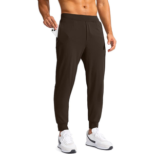 Pantalon léger pantalon de golf décontracté pour hommes respirant 100% coton toile taille moyenne coupe ample pantalon à cordon - Product Image 2
