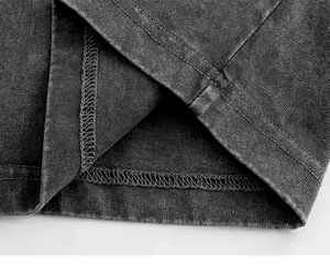 T-shirt vintage lavé à l'acide avec logo personnalisé T-shirt surdimensionné vierge en coton épais pour hommes 100% coton T-shirt pour hommes - Product Image 5