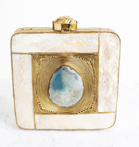 Luxury Crafts Wholesale Ladies <b>Handbag</b> Clutch Greatest Mother of <b>Pearl</b> Resin Clutch Bag for Party Use - Product Image 5