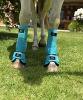 Bottes avant et protège-tendons en néoprène personnalisés BRAND ZONE – Protection confortable et amortissante pour les jambes des chevaux