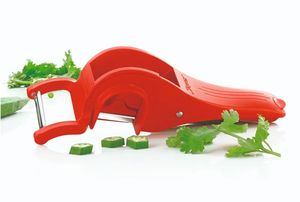 Coupe-légumes multifonction 2 en 1 avec éplucheur, acier inoxydable blanc, manuel, pour la maison, l'hôtel, le restaurant, qualité supérieure, en stock - Product Image 4