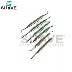 Elevador de raíz de implante periodontal recto curvo, elevador Dental, conjunto de periotomo quirúrgico de SUAVE SURGICAL INSTRUMENTS - Product Image 6