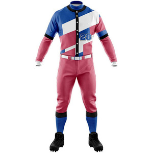 2024 dernière conception maillot d'uniforme de baseball imprimé uni vierge et ensemble court uniforme d'équipe personnalisé de baseball - Product Image 2
