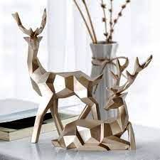 Derniers ornements d'arbre de Noël de renne pailletés brodés verre et métal couleurs personnalisées taille standard décoration de la maison - Product Image 3