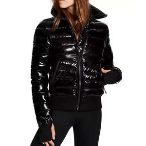 Chaqueta Acolchada de Alta Calidad para Mujer, Chaqueta de Invierno con Cuello Alto de Poliéster para Exteriores, Ropa de Abrigo Cálida y Moderna al por Mayor - Product Image 3