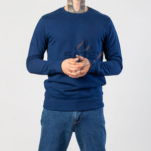 เสื้อสเวตเชิ้ตคอกลมปักโลโก้ตามสั่ง ผ้าฟลีซเนื้อนุ่มพิเศษ ทรงหลวมไหล่ตก ลายเรียบ สีพื้น สำหรับฤดูหนาว - Product Image 1