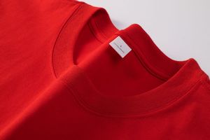 Directo de fábrica Últimos modelos de gran tamaño Personalizable Color sólido Alta calidad 260 gramos Tela O-cuello Camiseta corta para hombres - Product Image 3