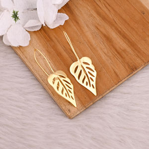 Pendientes Largos de Moda, Pendientes de Latón Chapados en Oro, Joyería de Fantasía para Mujer, Regalos de Cumpleaños - Product Image 3