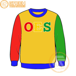 Commande personnalisée de l'étoile de l'Est sweat-shirt brodé en molleton de coton pull de haute qualité vêtements grecs OES sweat-shirts - Product Image 3