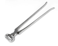 Pince à sabots à tête conique et arrondie, durable, réutilisable, en acier forgé, outil de fermeur pour le soin des sabots et la forgeage de fer à cheval