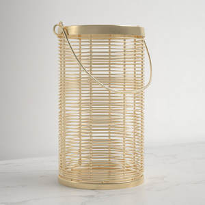 <b>Top</b> Trending 2025 Gold Plated Iron Lantern Handmade Eco-Friendly Customized Luxury Hotels Tabletop Decoration Wholesale Price - Product Image 5