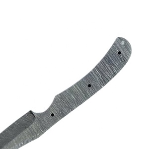 มีดทำครัวเหล็กดามัสกัสแบบเต็มรูปแบบทำด้วยมือใบมีดเปล่าปลอมด้วยมือพร้อมปลอกหนังตามสั่ง - Product Image 4