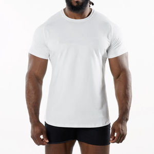 เสื้อยืดออกกำลังกายของผู้ชายเสื้อโอเวอร์ไซส์ผ้าคอตตอน100% วิ่งจ๊อกกิ้งเล่นยิมเสื้อโอเวอร์ไซส์พร้อมซักกรดแบบหลวมและแขนสั้นดีไซน์ใหม่ - Product Image 6