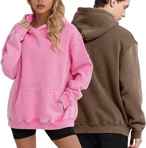 Sudaderas con capucha informales de invierno para hombre, forro polar de poliéster/algodón de Color sólido, ajuste Regular con diseño de bolsillo, transpirable, ecológico, de secado rápido - Product Image 3