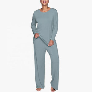 Women's Soft Comfort Cotton Polyester ODM <b>Pajama</b> Set 2026 Seasonal Sleepwear Winter Summer Autumn Spring - Product Image 5