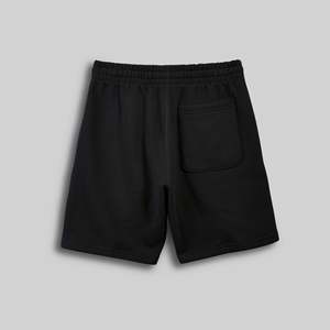 Pantalones Cortos Unisex Negros de Algodón con Cordón, Diseño Simple y Ecológico, Felpa Gruesa, Transpirables, para Verano, Corte Regular - Product Image 4