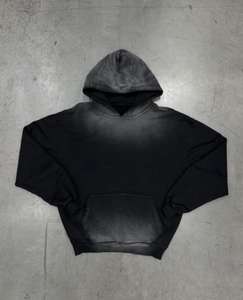 Custom Wholesale Blank <b>Fleece</b> Thick Heavy Unisex Acid Washed Tie Dye Hoodies <b>Sweatshirt</b> New Fashion Top Quality Manufacturer - Product Image 3