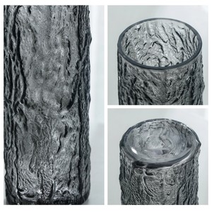 Jarrón de Vidrio Texturizado Estilo Glaciar Nórdico, Cilíndrico, para Flores Hidropónicas, Decoración de Mesa, Sala de Estar, Bodas, Hoteles, Venta al Por Mayor - Product Image 4