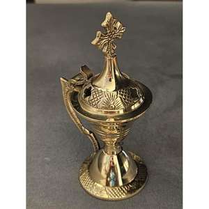 Cross Design Metal Censer Fragrances holder Diffuseur 100% sans rouille Brûleur d'encens en laiton de la meilleure qualité à des prix abordables - Product Image 5