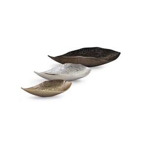 Bol décoratif en aluminium de qualité supérieure, design tendance, vaisselle, bol à servir pour les noix, les dattes, pour la maison, l'hôtel - Product Image 2