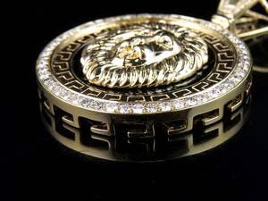 Diseño de cabeza de león S925 plata Iced Out Hip Hop joyería Moissanite diamante colgante para hombres toda ocasión desgaste - Product Image 3