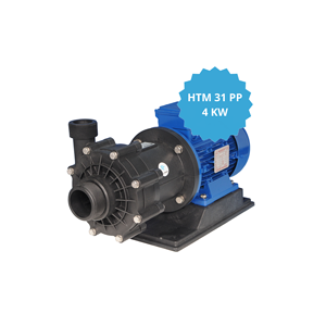Pompe Sealless modello ht2 31 PP con motore 4kw IEC 112 M 2P in polipropilene per la movimentazione di acidi pompe elettriche magnetiche per acqua - Product Image 1