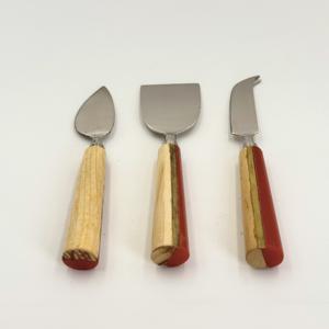 Ensemble de couteaux à fromage en acier inoxydable faits à la main, 3 couteaux à fromage élégants pour la charcuterie, cadeau élégant pour les repas et les réceptions - Product Image 2