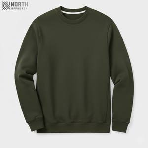 Sudadera de Manga Larga con Cuello Redondo para Hombre, 100% Algodón, Antiarrugas, Ligera, Cálida, Personalizable al por Mayor, de Alta Calidad - Product Image 5