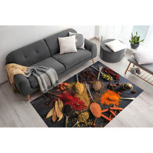 Vibrant Spices Printed <b>Rug</b>: Modern Indoor <b>Non</b> <b>Slip</b> <b>Kitchen</b> <b>Rug</b>,Nonwoven Thin <b>Rug</b> - Product Image 2