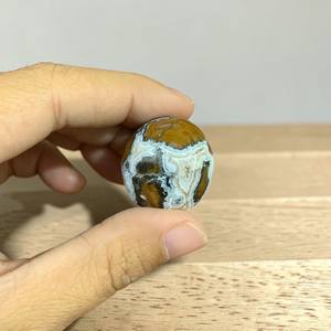 Pierre de poche en jaspe breccié poli naturel, cristal de guérison, spécimen minéral pour collection de cristaux et méditation - Product Image 6