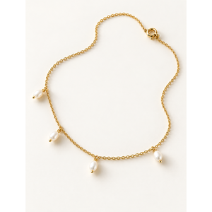 Pearl Tag <b>Necklace</b>-Elegant Pearl Pendant Jewelry - Product Image 1