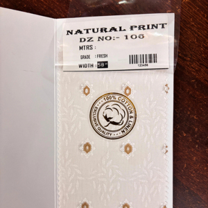 Tissu imprimé en coton biologique Approvisionnement direct d'usine pour le marché mondial Tissu imprimé en coton biologique écologique - Product Image 1