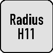 ดอกกัดเหล็ก HSS-Co DIN 1835 B รูปทรงสี่เหลี่ยมจัตุรัสโค้งมน DIN 6518 B ชนิดมีรัศมีโค้งมน 3 มม. และ 4 คมตัด - Product Image 5