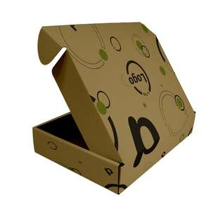 Boîte personnalisée en carton recyclé pour expédition 18x19.5x6 cm - Laminage brillant ou mat personnalisé - Product Image 4