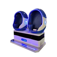 Simulateur de Chaise Œuf 9D VR Creatfun Y803-01, Machine de Jeu de Réalité Virtuelle 220V, Simulateur d'Amusement à Paiement par Pièces pour Course 1/2