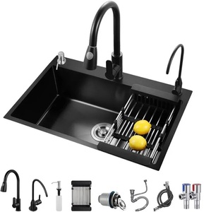 อ่างล้างจานเหล็กสองชั้นทนทานต่อการเกิดสนิมสำหรับห้องครัวเชิงพาณิชย์ - Product Image 3