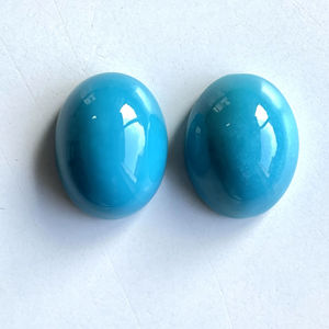 62,05 quilates turquesa Arizona cabujones 2 piezas par de alta calidad para la fabricación de joyas finas piedras preciosas naturales - Product Image 1