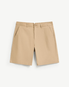 Shorts en toile pour homme, coupe droite, en élasthanne/coton, écologiques, respirants, séchage rapide, confortables, design décontracté d'été, couleur unie - Product Image 1