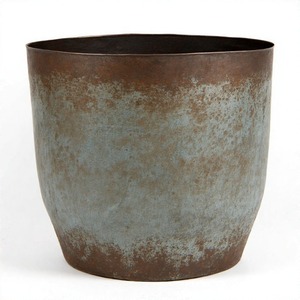 Heritageshine กระถางดอกไม้โลหะโบราณขอบกว้างสำหรับตกแต่งสวนในบ้าน - Product Image 1