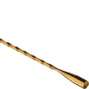 Agitador de Cócteles de Acero Inoxidable Dorado de Lujo, Diseño Trenzado, Duradero, Resistente a la Oxidación, Herramienta Profesional de Bar para Mezclar Bebidas, Ideal para Regalo - Product Image 3